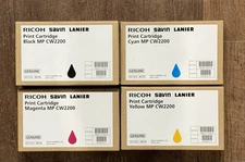 Genuine Ricoh Savin Lanier MP CW2200 Toner Set 841720 841721 841722 841723