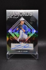 Liam Peterson Auto /35 2025 Leaf Metal Diamonds in the Rough Top Prospect