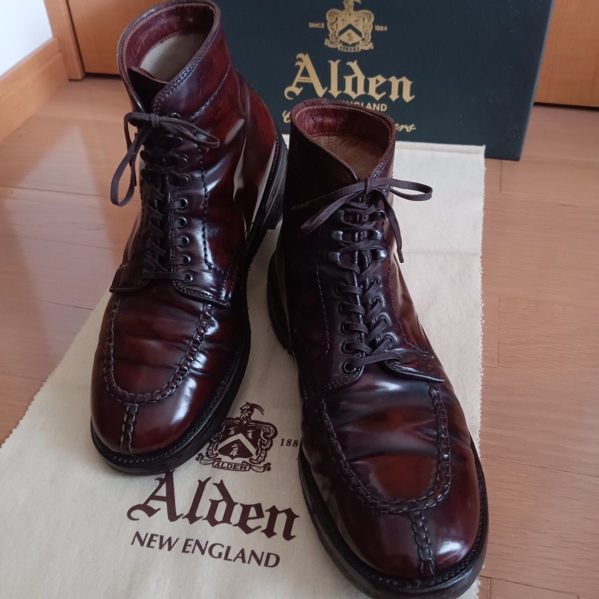 Alden Shoes Shell Cordovan 4540H Tanker Boots Military Last ＃8