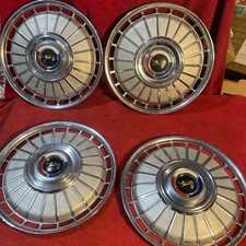 Four 1962 Ford Fairlane Galaxie Hubcaps Wheelcovers Center Caps Vintage Classic Four 1962 Ford Fairlane Galaxie Hubcaps Wheelcovers Center Caps Vintage Classic