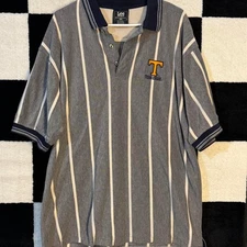 Vintage Lee Sport University of Tennessee Striped Polo Shirt - XL