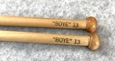 Knitting Needles Wood VTG BOYE #13 - One Pair