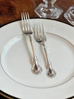 2 Towle Old Master Sterling Silver Dinner and Salad Fork Beautiful 88 grams