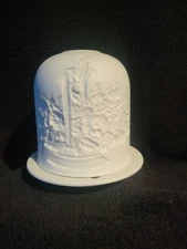 Bisque Lithopane Fairy Lamp Made For Winterthur Garden And Museum Floral Basket