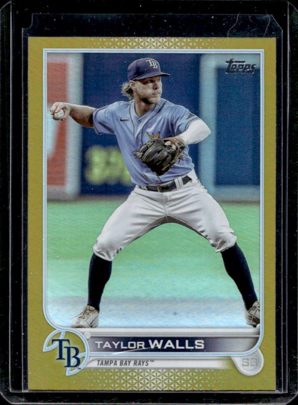 2022 Topps Update Taylor Walls Gold Foil #US108 Rays