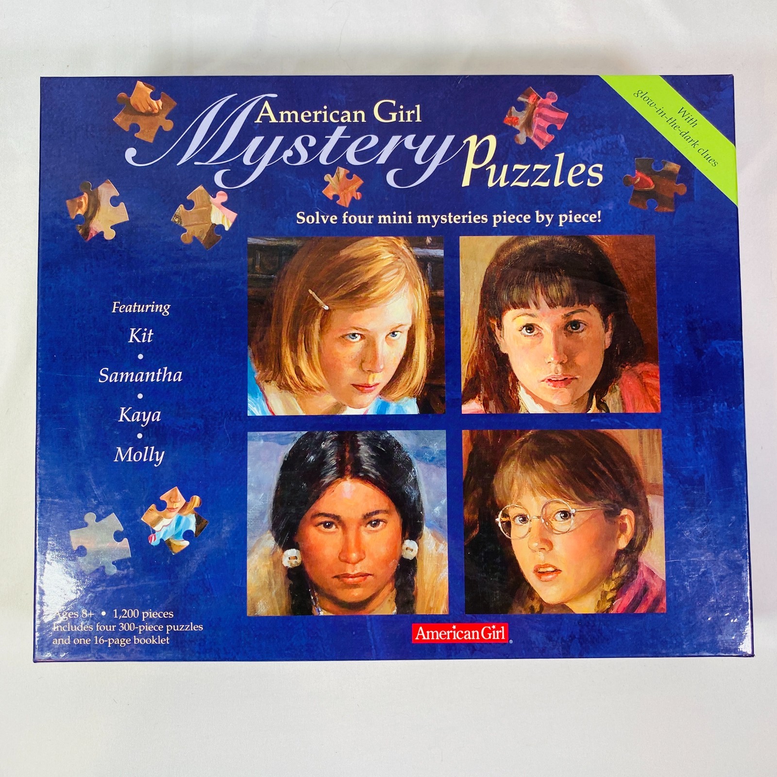 NEW American Girl Four 300-piece Mystery Puzzles: Kit, Samantha, Kaya, & Molly
