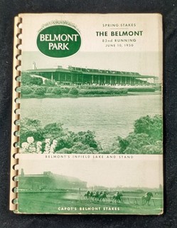 VINTAGE BELMONT PARK 1950 SPRING PROGRAM OLD FRIENDS CHARITY