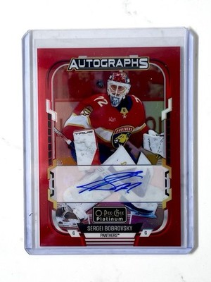 Sergei Bobrovsky Red Raimbow Auto OPC Platinum 2025-26 Florida Panthers