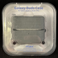 Miak - Galaxy Buds Case - Buds 3/Buds 3 Pro - Silicone Luggage Design - Gray