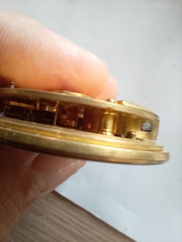 Fusee Pocket Watch movement spares repair 47mm lovely enamel dial - Picture 11 of 15