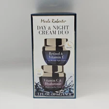 2 PK Merle Roberts Day & Night Cream Duo - Retinol & Vit E  & Vit C & Hyaluronic