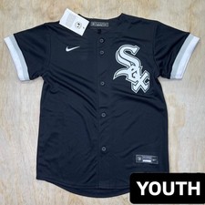 NEW MD YOUTH Chicago White Sox Nike Alternate Replica Team Jersey Black