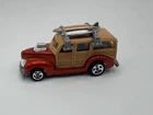 Vintage 1979 Hot Wheels 40'S FORD WOODIE Orange w/ Surfboards Die Cast Car SLB8