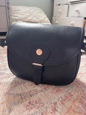 Navy real leather Cartridge bag - Scarlett Woods