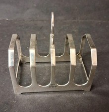 Solid Silver Toast Rack 1937 Sheffield Emile Viner.