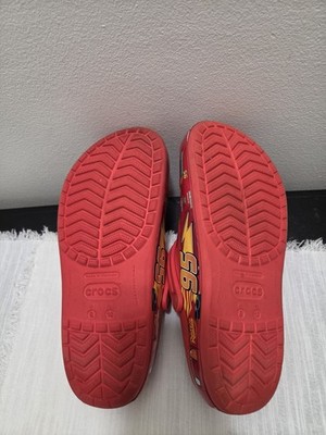 CROCS Lightning McQueen Shoes M8/W10 Classic Clogs Pixar Cars Movie Red EUC CROCS Lightning McQueen Shoes M8/W10 Classic Clogs Pixar  main image 4