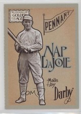 2014 Golden Age Box Topper Darby Chocolate 3-Card Panel Singles Nap Lajoie 4r3
