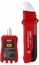 UNI-T UT25A Digital Circuit Breaker Finder Sensor GFCI Outlet Socket Tester LED