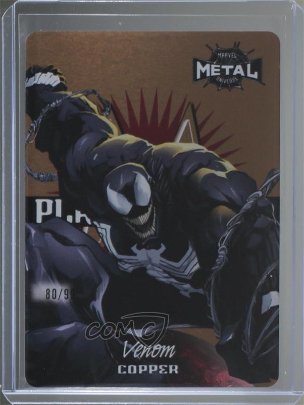 2022 Upper Deck Marvel Metal Universe Spider-Man Planet Copper 80/99 Venom 09p3