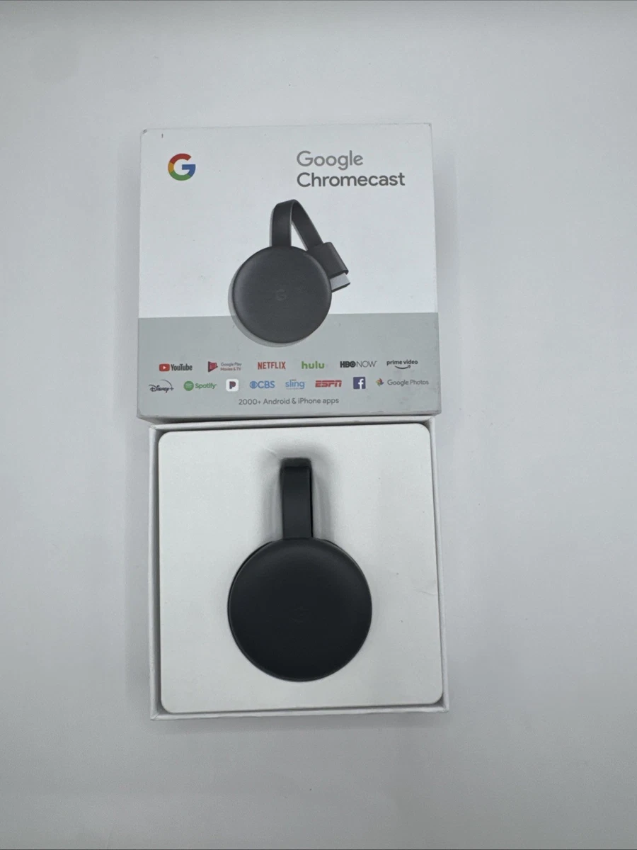 Google Chromecast (3rd Generation) Wi-Fi HDMI Media Streamers for