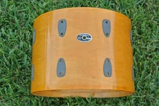 PROJECT - 70s Slingerland Niles IL USA 14" Maple Wood 3-ply Tom Shell Badge L294