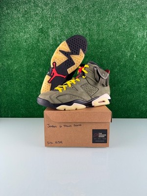 Size 10.5 - Jordan 6 Retro x Travis Scott Mid Olive CLEAN!
