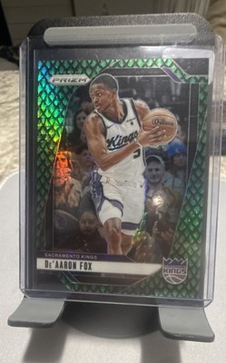 2024-25 Panini Prizm - De'Aaron Fox #58 Jade Dragon Scale Prizm /48