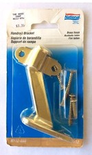 Brass Finish Handrail Bracket. - NEW Unopened NOS