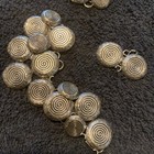 Vintage Spiral cluster silver tone necklace broken needs repair — photo 7