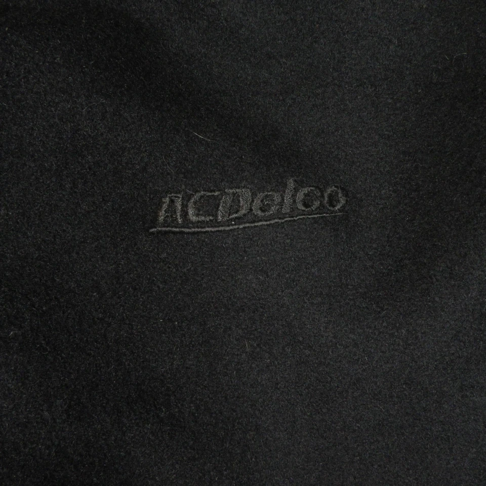 Винтажный Holloway Varsity куртка мужская XL черный серый Snap Bomber шерсти AC Delco - Изображение 4 из 4