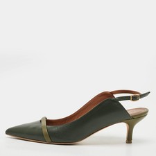 Malone Souliers Marion Size 39 Two Tone Leather Slingback Pumps