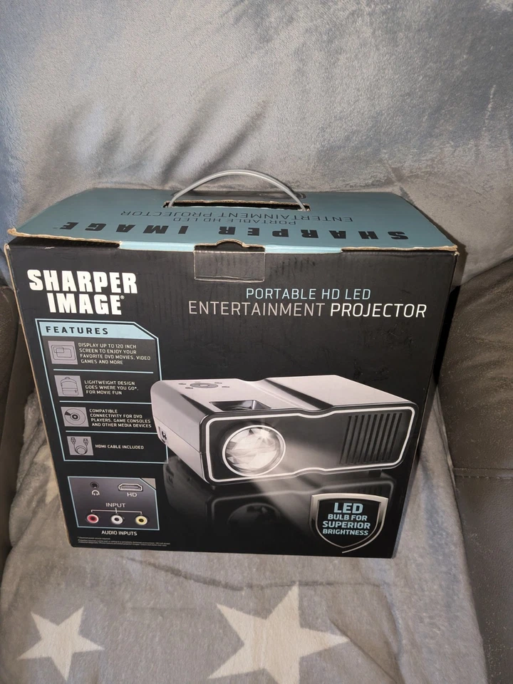 Sharper Image Portable HD LED Entertainment Projector New - Image 2 of 4
