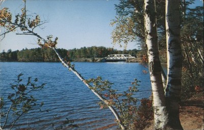 E.H. Pierson Fish Creek, NY New York Creek Pond & Highway Bridge, Adirondacks
