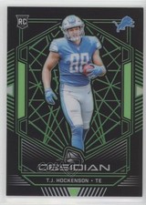 2019 Panini Obsidian Rookies Electric Etch Green 5/25 TJ Hockenson #137 0c3