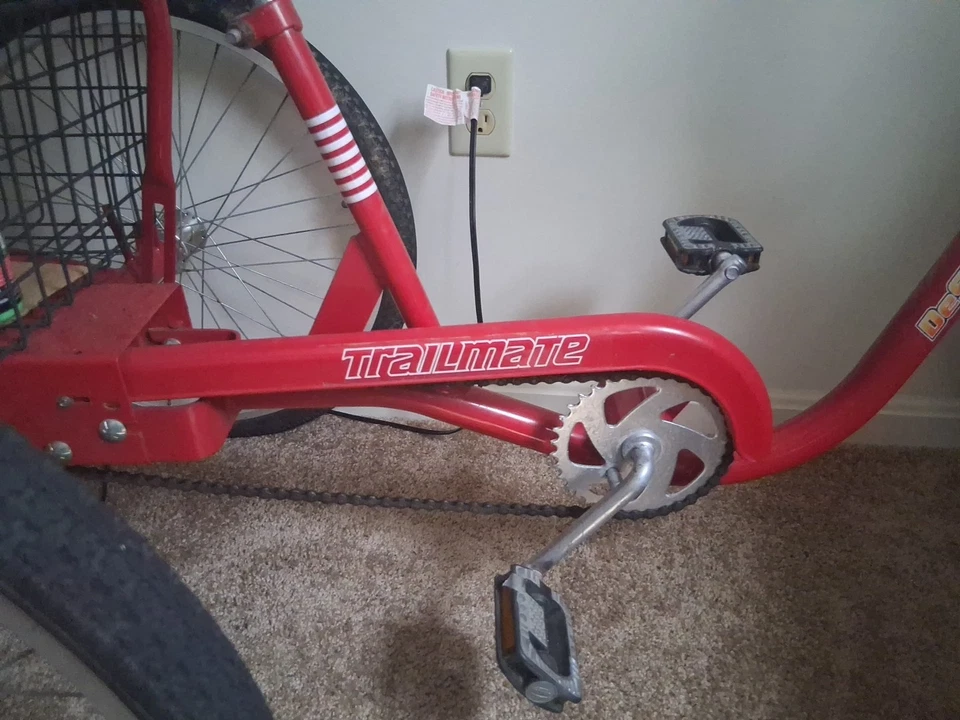 24-дюймовые трехколесные велосипеды для взрослых круизный трехколесный велосипед с корзиной для покупок - Изображение 3 из 4