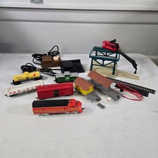 Vintage HO Scale Model Train Lot Southern Pacific Loco Walthers Gondola Tyco Cra