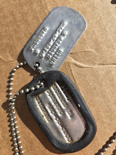Original 1960's Vietnam War Decorated Combat Vet Dog Tags