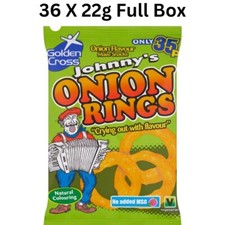 Johnny's Onion Rings 36 x 22g Crispy & Delicious Snack Corn Classic Full Box