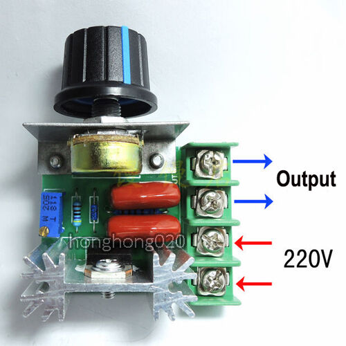 2000W AC 50-220V 25A Adjustable Motor Speed Controller Voltage Regulator PWM Hot - Picture 1 of 3