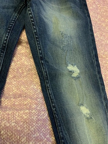 RICH JOHN RICHMOND JEANS MEDIUM WASHED DISTRESSED W34 NEW - Picture 6 of 12
