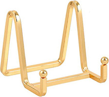 Plate Holder Easel Display Stand - 3 inch Metal Plate Stands for Display - Ta...