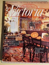 VICTORIA August 1997  Magazine Volume 11 No.8 Our Secret Sources Porcelain Lace