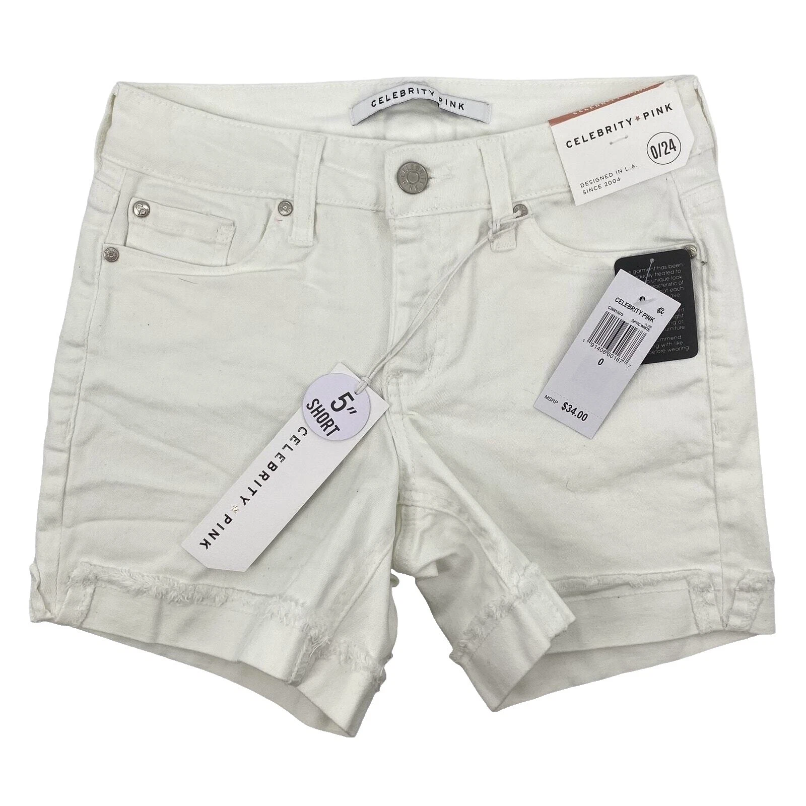 Celebrity Pink Cotton Solid Shorts for Women