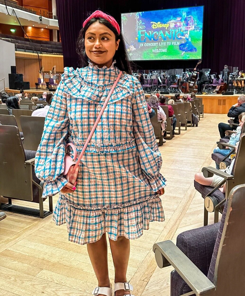 Seersucker top dress ganni