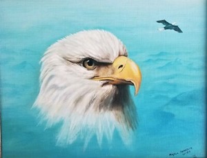 Buy Discounted Online Vintage Firmada Pintura Al Oleo Retrato Aguila Americana Artista De La Vida Silvestre De Florida Cheapest Buy Uk Online Aksarapublic Com