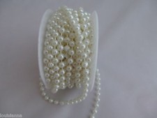 5mm Stringed Pearl Beads on Reel, Choice of Colours, Craft & Cake Decor