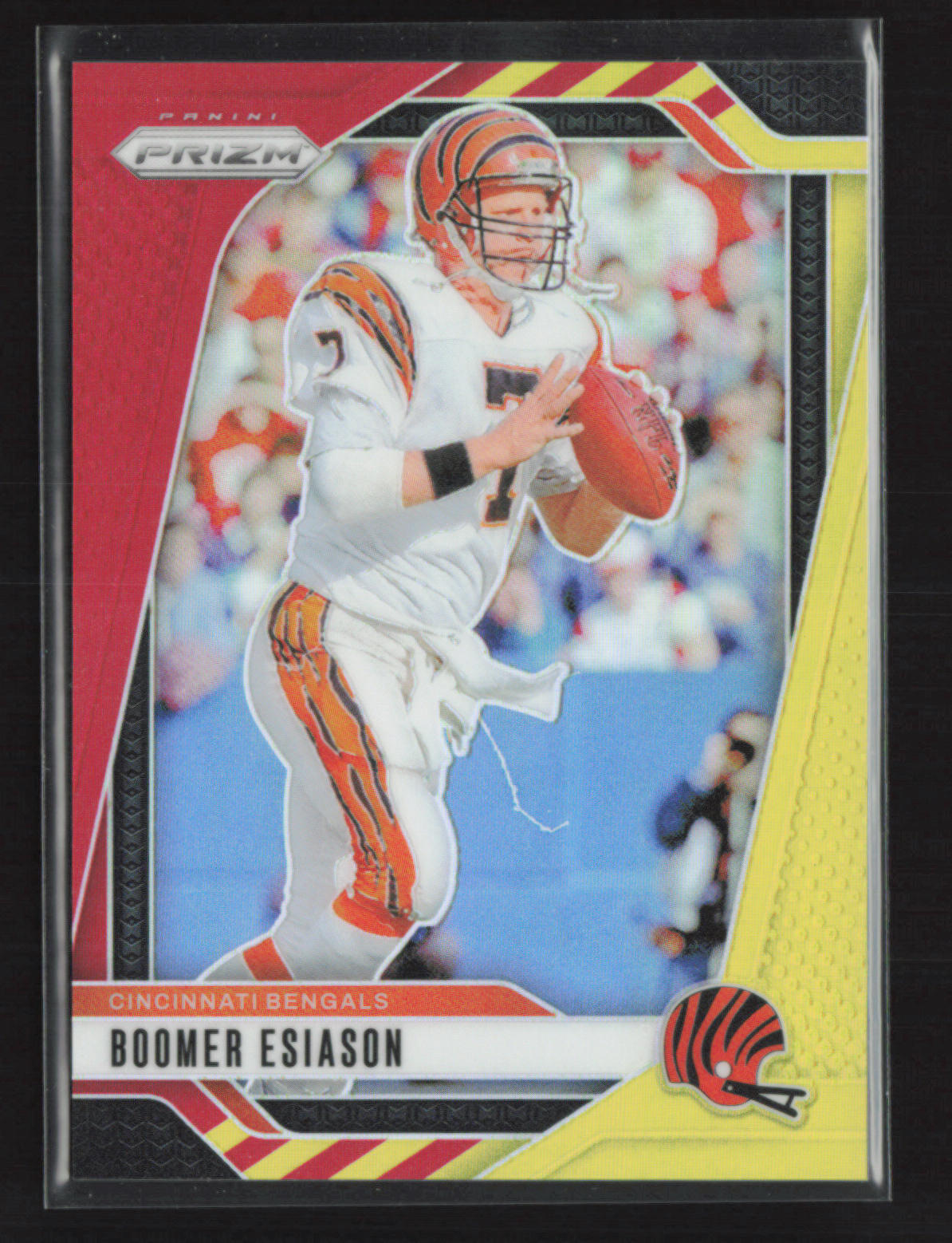 Boomer Esiason 2024 Panini Prizm Football Red Yellow 39/44 [dbH15