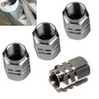 4x Silver Aluminum Metal Wheel Tire Valve Stem Air Caps Covers For BMW X5