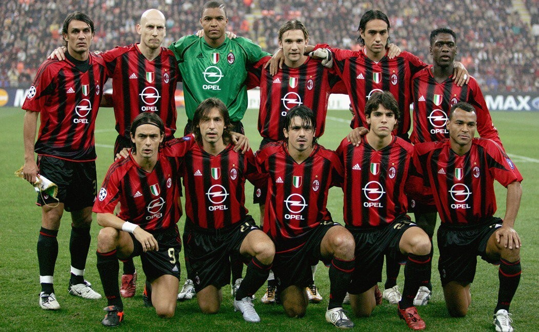 AC MILAN HOME ITALY 04/05 - RETRO - SOCCER - RED - SHEVCHENKO # 7
