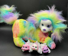 Puppy Surprise Mama Dog and 3 Puppies Tie Dyed Plush Stuffed Animal